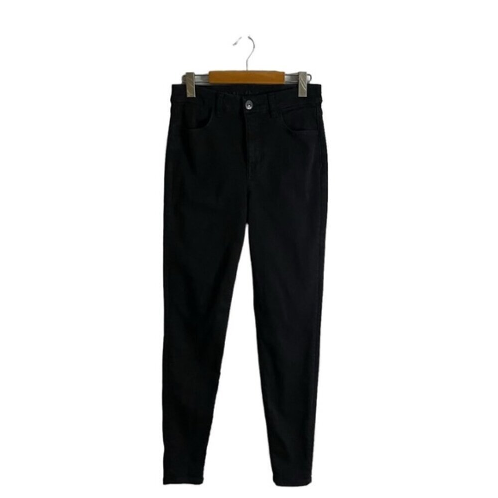 American Eagle Women's Black Curvy Hi-Rise Jegging Denim Jeans